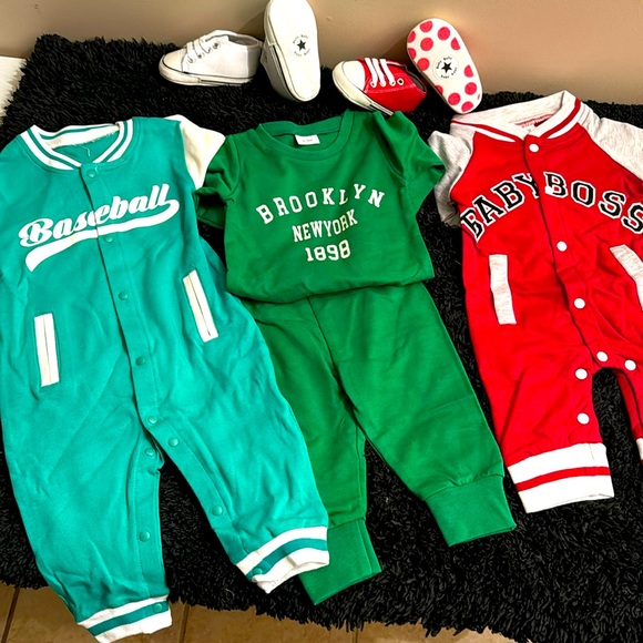 Baby boys baseball outfits bundle - Picture 1 of 5